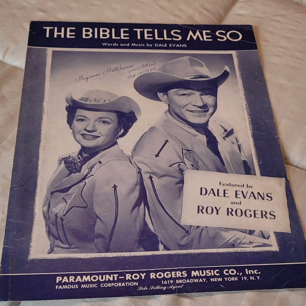 The Bible Tells Me So Vintage Sheet Music